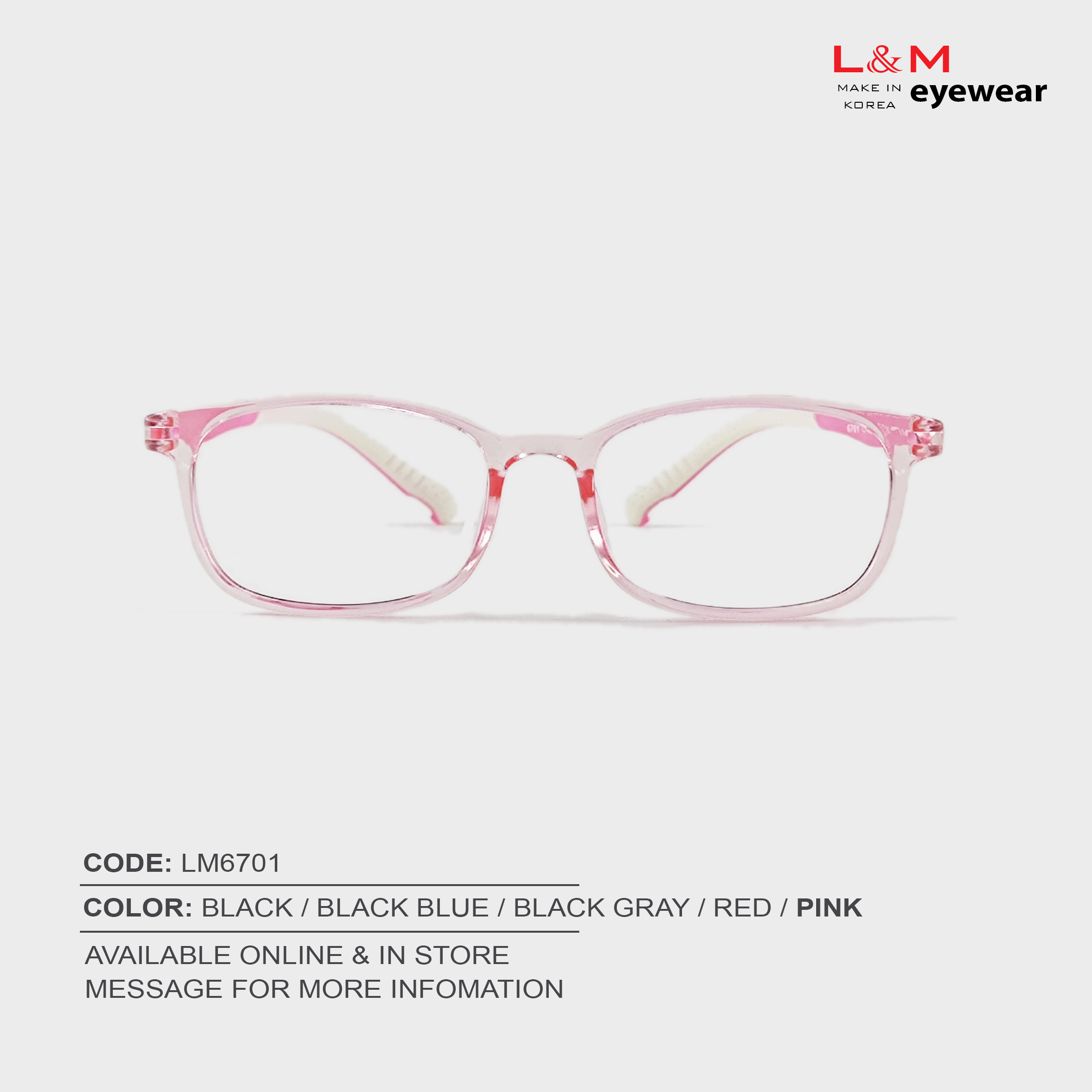 GỌNG KÍNH L&M CẬN / VIỄN / LOẠN - LM6701 – ảnh 3