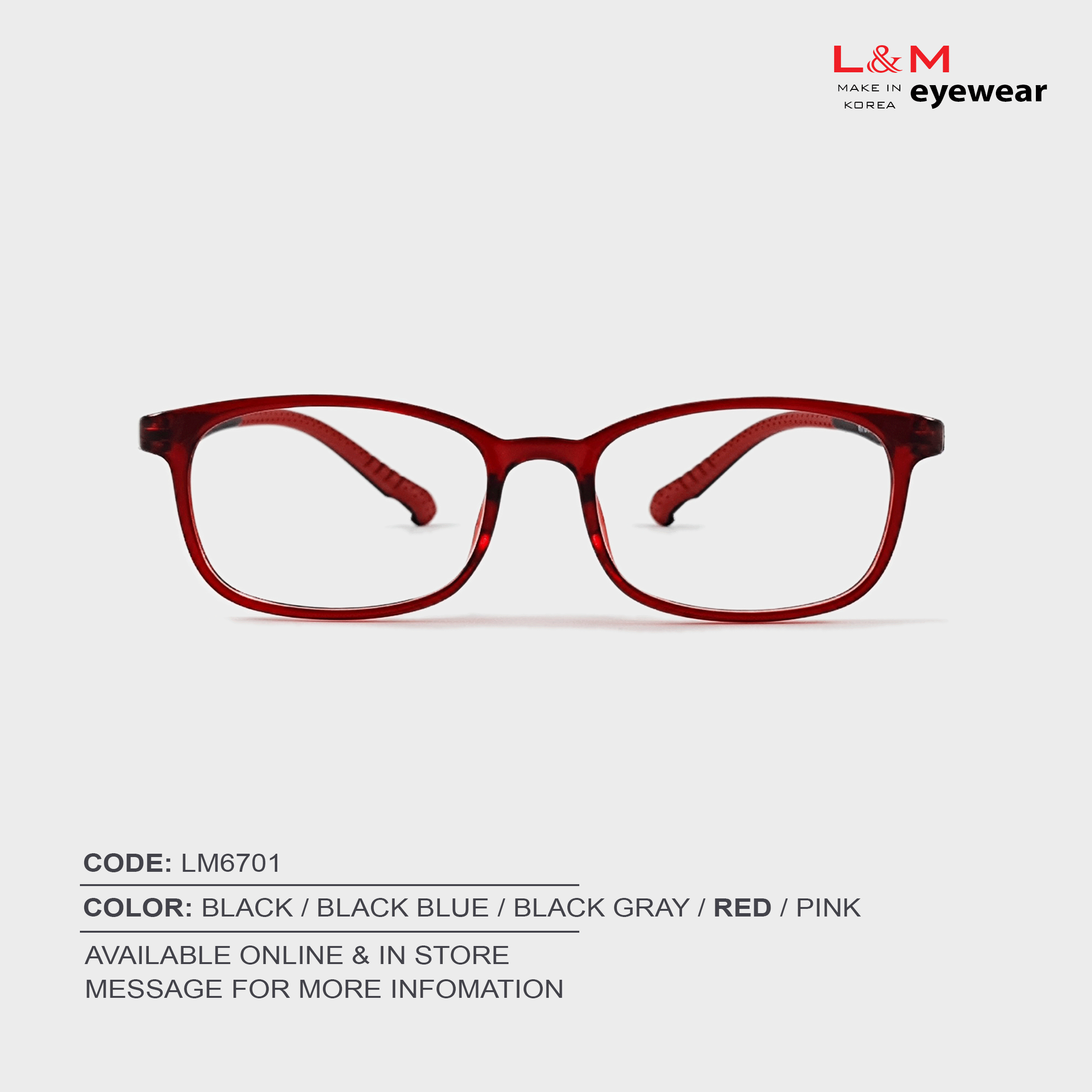 GỌNG KÍNH L&M CẬN / VIỄN / LOẠN - LM6701